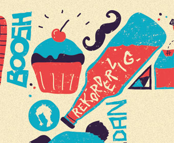 Illustrated J Poster - Cupcake