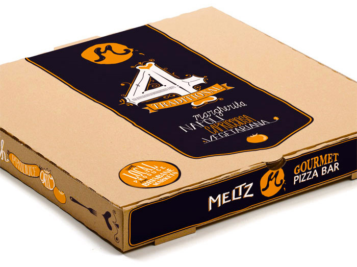 Meltz Pizza Bar - Isometric Box Artwork