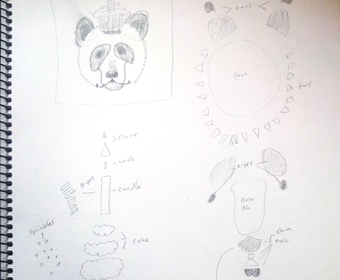 Panda Card - Sketches
